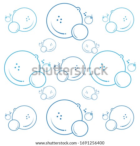 bubble icon vector illustration design template