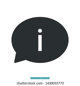 Bubble Icon Vector Illustration Logo Template