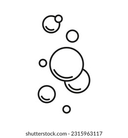 bubble icon. Vector illustration. Stock image.