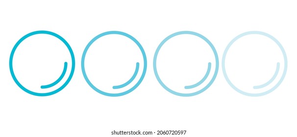 Icono de burbuja. Ilustración vectorial. Icono de burbuja de agua.