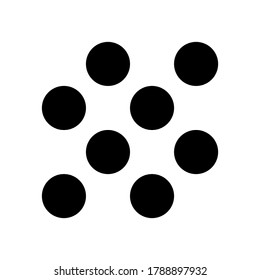 Bubble icon vector isolated on white background.