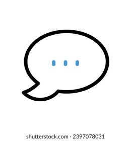 Icono de burbuja ilustración de acciones vectoriales