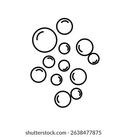 bubble icon. vector water bubble icon on white background