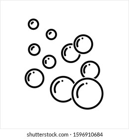 Bubble Icon, Water Air Bubble Vector Art Illustration