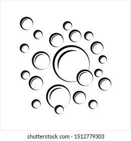 Bubble Icon, Water Bubble Icon Vector Art Illustration