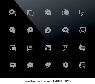 Bubble Icons - 32px Black - Vector Icons Adjusted To Work In A 32 Pixel Grid.