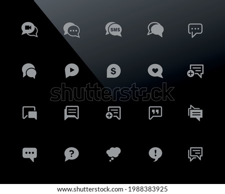 Bubble Icons - 32px Black - Vector icons adjusted to work in a 32 pixel grid.