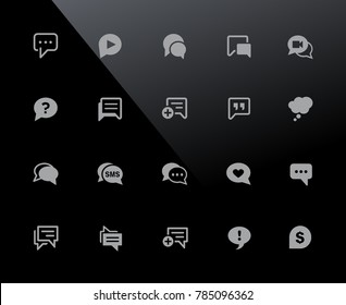 Bubble Icons // 32px Series - Vector Icons Adjusted To Work In A 32 Pixel Grid.