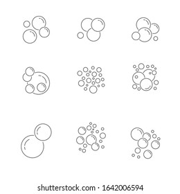 Bubble Icons Collection. Vector illustration. EPS 10