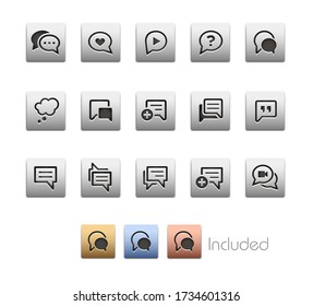 Bubble Icons // Metalbox Series - The vector file includes 4 color versions for each icon in different layers.