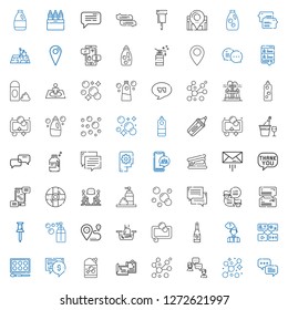bubble icons set. Collection of bubble with chat, bubbles, maps, detergent, watercolor, message, thinking, champagne, soap, hand wash, location. Editable and scalable bubble icons.