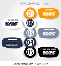 bubble infographic with big rings. infographic concept.