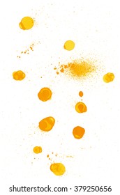 Bubble ink stains. Abstract watercolor stains