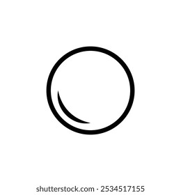 Bubble isolated icon vector on white background