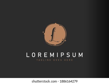 Bubble L letter logo design. illustration of abstract bubble L letter icon design. Vector design
