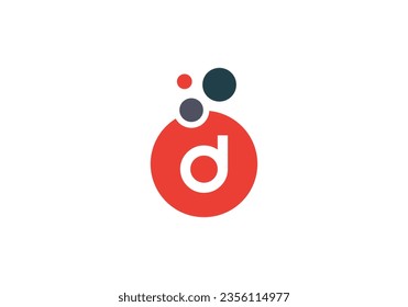Bubble letters logo. Bubble lab circle symbol. Bubble logo design color. three bubble color circle logo