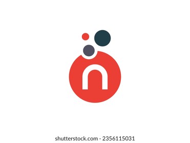 Bubble letters logo. Bubble lab circle symbol. Bubble logo design color. three bubble color circle logo
