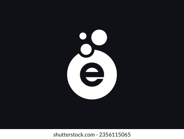 Logo für Blasen-Buchstaben. Symbol für den Kreis der Blasen. Blase Logo Design Farbe. Logo für drei Bläschen-Farbkreis