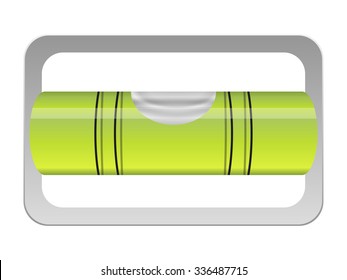 Bubble level on a white background. Vector illustration.