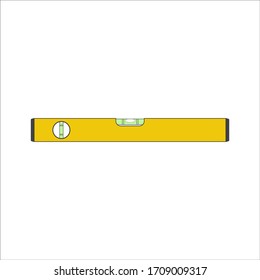 Bubble Level Tool In A Flat Style. Building And Engineering Equipment. Measure.