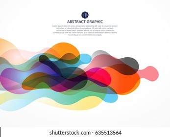 Bubble like abstract graphic design, background.
