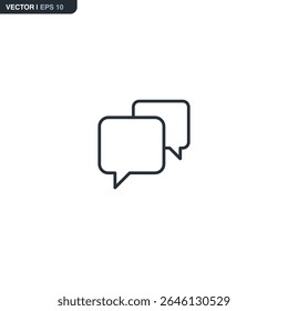 Burbuja, signo de estilo lineal para el concepto móvil y el Diseño web. Símbolo, ilustración del logotipo. Gráficos de Vector perfecto de píxeles