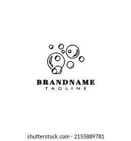 bubble logo icon design modern vector illustration