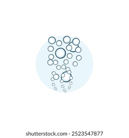 ícone de logotipo de bolha vetor ilustração design