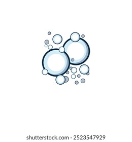 Diseño de Ilustración vectorial de icono de logotipo de burbuja