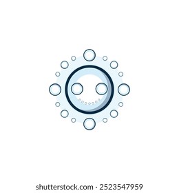 bubble logo icon vector illustration design