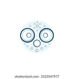 Blase Logo Symbol Vektorgrafik-Design