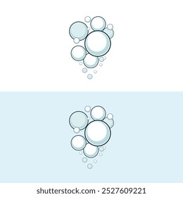 Diseño de Ilustración vectorial de icono de logotipo de burbuja