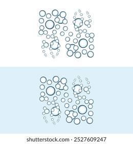 Diseño de Ilustración vectorial de icono de logotipo de burbuja