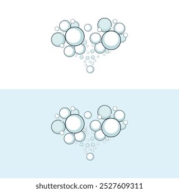 bubble logo icon vector illustration design