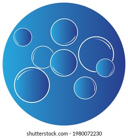 bubble logo and symbol vector