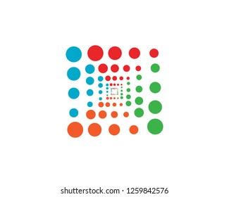 Bubble logo template vector icon illustration design