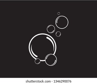 Bubble logo template vector icon illustration design