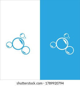 Bubble logo template vector icon illustration design