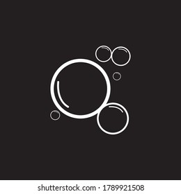 Bubble logo template vector icon illustration design