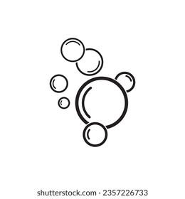 Bubble logo template vector icon illustration design