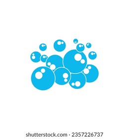 Bubble logo template vector icon illustration design