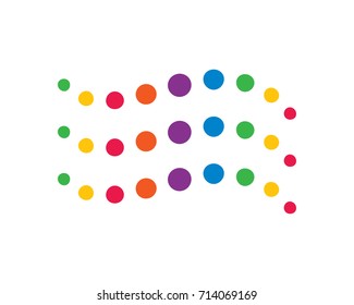 Bubble logo template vector icon illustration design