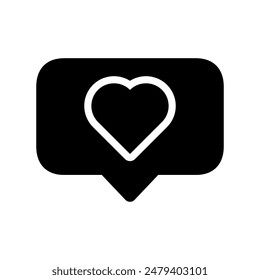 bubble love feedback icon vector design