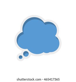bubble message communication chat icon. Isolated and flat illustration. Vector graphic