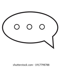 Bubble Message Communication Icon Vector