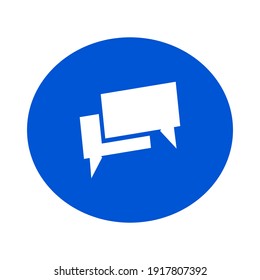 Bubble Message Communication Icon. Vector 
