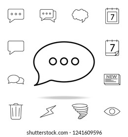 bubble messages icon. Detailed set of simple icons. Premium graphic design. One of the collection icons for websites, web design, mobile app