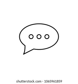 bubble messages icon. Element of simple icon for websites, web design, mobile app, info graphics. Thin line icon for website design and development, app development  on white background