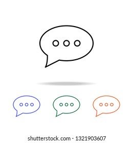 bubble messages icon. Elements of simple web icon in multi color. Premium quality graphic design icon. Simple icon for websites, web design, mobile app, info graphics