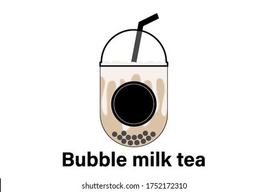 Bubble milk tea, Baba tea, Drinks menu in the restaurant